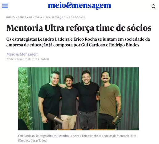 Leandro Ladeira e Erico Rocha com a Ultralize